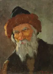 Evreu by Jean Cheller, ulei pe carton, sold Feb 2017