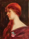 Nicolae Grimani, Domniță, 1910, ulei pe carton