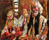 Noaptea de Înviere by Rudolf Schweitzer–Cumpăna, ulei pe carton, offered Feb 2017