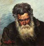 Profetul by Octav Băncilă, 1914, ulei pe pânză, sold Feb 2017