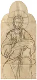 Camil Ressu, Iisus Pantocrator, creion pe hârtie