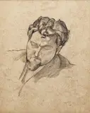 Camil Ressu, Eu și prietenii (Pictorul Sanielevici, Autoportret, Caricaturistul N. Petrescu-Găină și Petre-Dan Ressu, fratele artistului)