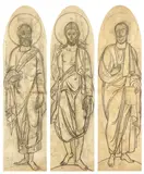 Camil Ressu, Sfinţi Apostoli, cărbune pe hârtie