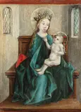 sf. sec. Xvi Maestru german, Madona cu pruncul, cca. 1470, ulei pe lemn