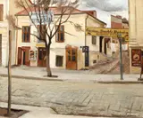 Nicolae Stoica, Brutăria lui Otto Gagel (Bucureștiul de altădată), ulei pe pânză