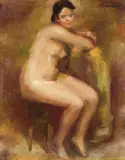 Francisc Șirato, Nud în atelier