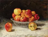 Pericle Capidan, Natură statică cu mere, ulei pe carton