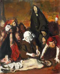 Corneliu Baba, Pieta, 1984, ulei pe pânză lipită pe carton