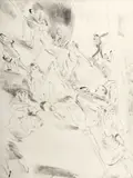 Jules Pascin, Seară magică, 1929, gravură cu acul și acvatintă