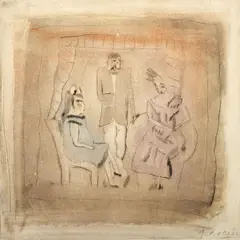 Jules Pascin, Noblețe, 1927, acvatintă în culori