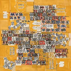 Ocre jaune by Natalia Dumitresco, ulei pe pânză, sold Dec 2016