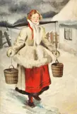 Stelian Popescu Ghimpați, Basarabeancă cu cobiliţă, 1935, ulei pe pânză
