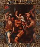 Alaiul lui Bacchus by sfârșit de sec. Xviii Școală Italiană, ulei pe pânză, offered Nov 2016
