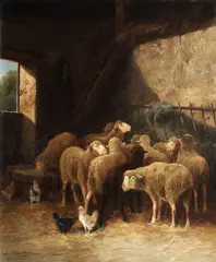 Jules George Bahieu, Staul, ulei pe pânză