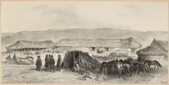 Poștalion din Basarabia by Auguste Raffet, 1840, litografie pe hârtie subțire dublată, offered Nov 2016
