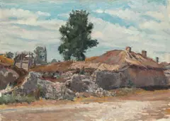 Jean Alexandru Steriadi, Case la Mangalia, 1921, ulei pe pânză