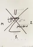 Dan Perjovschi, Urmuz, 2009, pix şi marker pe hârtie