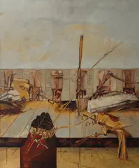 Teodor Moraru, Prag, 1979, ulei pe pânză