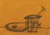 Florin Mitroi, 16.V.1986, 1986, tempera pe hârtie