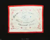 Daniel Spoerri, Acolo sus, în săruturi şi umor, sunt cele mai iubite clipe (Dort oben im Kussen und auch voll aus Humor die schonsten Stunden liebenswert gefunden), serigrafie