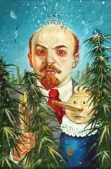 Marc Verlan, Lenin in October, 2009, ulei pe pânză