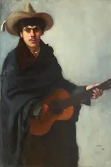 Serenadă by Iosif Iser, 1904, ulei pe pânză, sold Oct 2016
