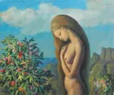 Inocenţă by Sabin Bălașa, 1987, ulei pe pânză, sold Oct 2016