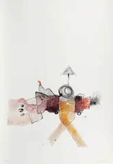 Geta Brătescu, Canzone, 1977, litografie