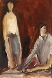Corneliu Baba, Familie, 1966, ulei pe carton