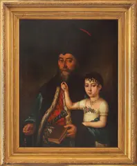 Mihail Töpler, Mihail Manu, Marele vornic al Țării Românești și Ecaterina, fiica sa, 1803, ulei pe pânză
