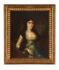 Mihail Töpler, Portretul logofetesei Maria Dudescu, 1810-1815, ulei pe pânză