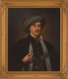 Anton Chladek, Ioan Manu, marele vornic al Țării Românești, în costum oriental, 1840-1860, ulei pe pânză