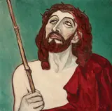 Spiru Vergulescu, Drumul crucii, 1987, ulei pe PFL