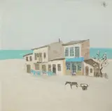 La malul mării by Constantin Piliuță, 1985, ulei pe pânză, offered Sep 2016