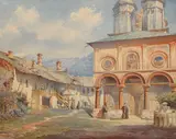 Carol Szathmari, Curtea Mănăstirii Cozia