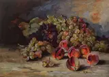 Elena Müller-Stăncescu, Natură statică cu struguri și piersici