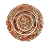 Ion Marinescu Vâlsan, Farfurie decorativă din ceramică, semnată la bază "I Marinescu"