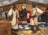 Ernő Tibor, Țărani la târg