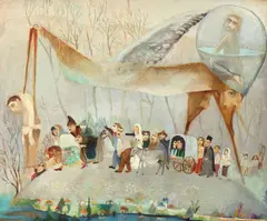 Eugeniu Barău, Pasărea destinului, 1975, ulei pe pânză