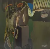 Henry Mavrodin, Natură statică de atelier, 1979, ulei pe pânză