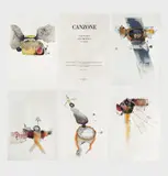 Geta Brătescu, Canzone (mapă cu 5 litografii), 1977, cromolitografie