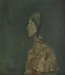 Arlechin by Petre Velicu, 1983, ulei pe pânză, offered Jul 2016