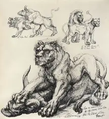 Marcel Chirnoagă, Autobiografică, 1976, peniţă pe hârtie
