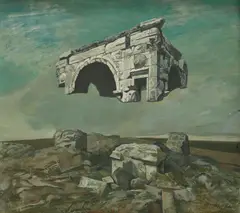 Arc peste timp by Ion Stendl, 1984, ulei pe pânză, sold Jul 2016