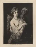 Theodor Aman, Sultana la oglindă, acvaforte