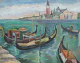 Veneția by Ecaterina Cristescu Delighioz, ulei pe carton, offered Jul 2016