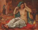 János Czencz, Odaliscă, 1934, ulei pe pânză