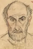 Autoportret by Theodor Pallady, creion și laviu pe hârtie, sold Jun 2016