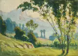 Constantin Isachie Popescu, Peisaj de primăvară (Vulcana Băi)