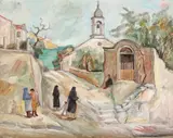 George Barbieri, Zi de vară la Balcic, 1937, ulei pe carton